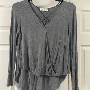 Light Gray Long Sleeved Top